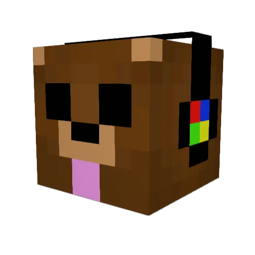 NTJ1998 Minecraft avatar head, 3D render