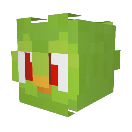 NTK99094 Minecraft avatar head, 3D render