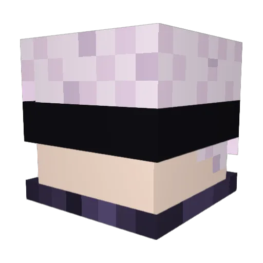 NTMQ Minecraft avatar head, 3D render