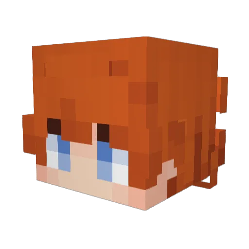 NTSwizzle Minecraft avatar head, 3D render