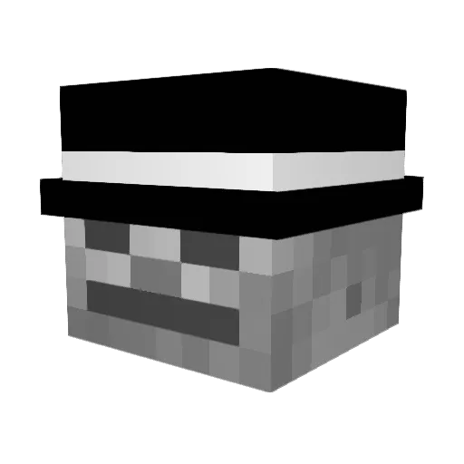 NTZX7 Minecraft avatar head, 3D render