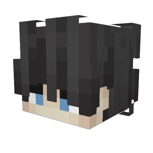 NT_Hades Minecraft avatar head, 3D render