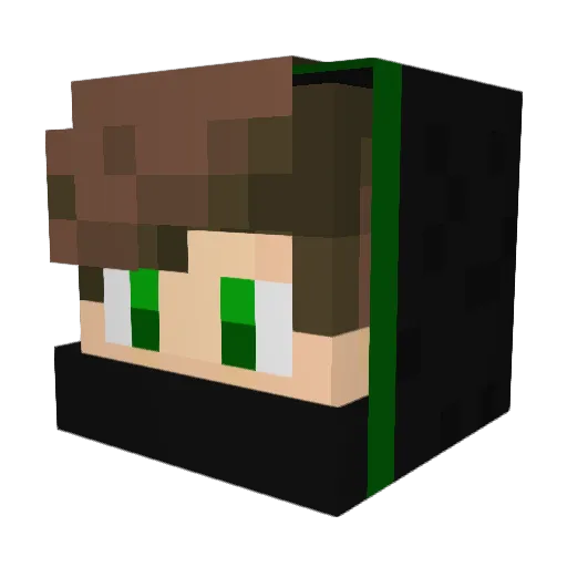 NT_Lux Minecraft avatar head, 3D render