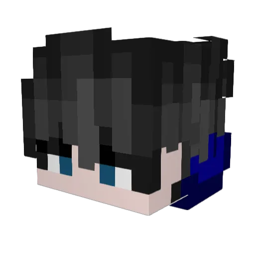 NTyree Minecraft avatar head, 3D render
