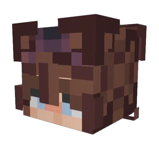 NUGGETSLIFE Minecraft avatar head, 3D render
