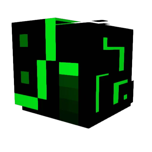 NUKES121 Minecraft avatar head, 3D render