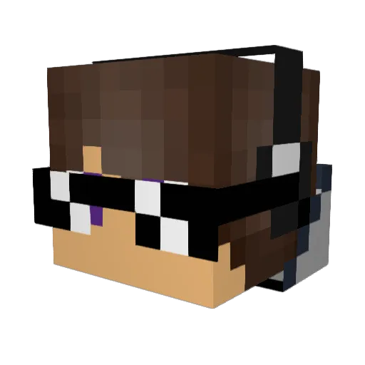 NUKEtella Minecraft avatar head, 3D render