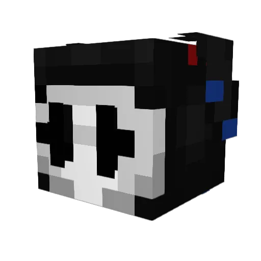 NUKXA Minecraft avatar head, 3D render