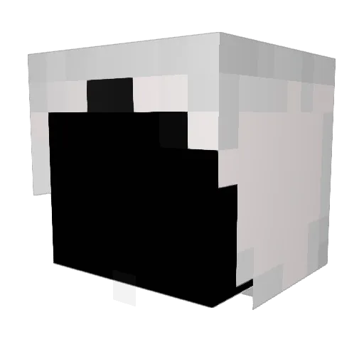 NULLRAD Minecraft avatar head, 3D render