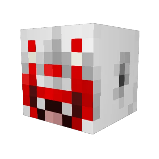 NUNUKCHAN Minecraft avatar head, 3D render