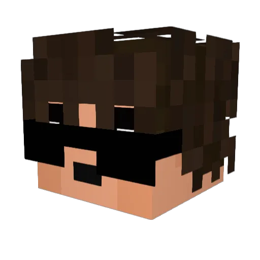 NUTzGIOvas69 Minecraft avatar head, 3D render