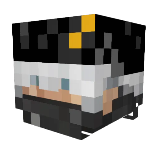 NUWEE10 Minecraft avatar head, 3D render
