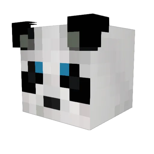 NUYUE Minecraft avatar head, 3D render