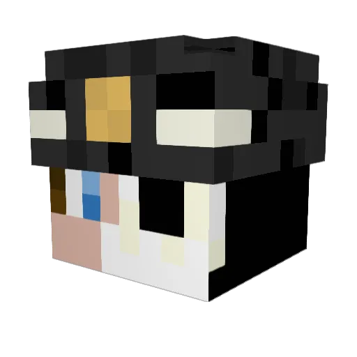 NV139 Minecraft avatar head, 3D render
