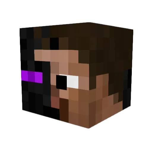 NV2005 Minecraft avatar head, 3D render