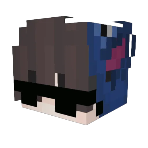 NVME_SSD Minecraft avatar head, 3D render