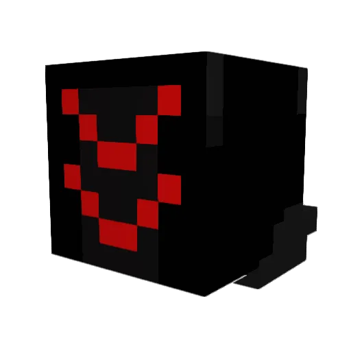 NVN2112 Minecraft avatar head, 3D render