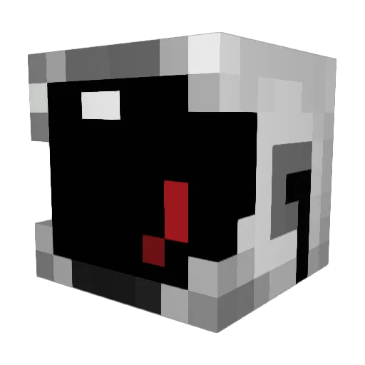 NV_13 Minecraft avatar head, 3D render
