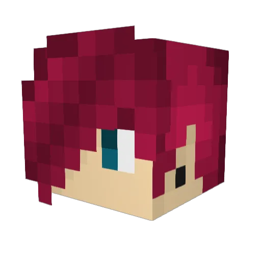 NVcuts_ Minecraft avatar head, 3D render