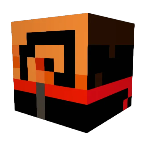 NW1272 Minecraft avatar head, 3D render
