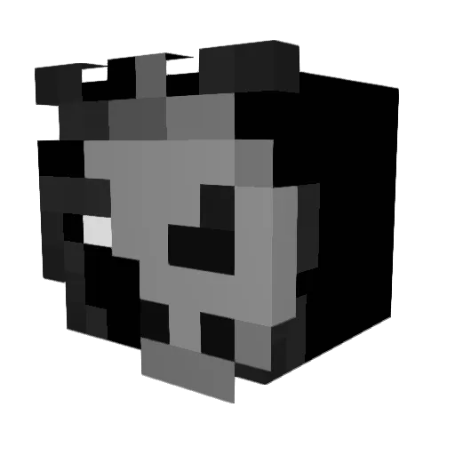 NWBz Minecraft avatar head, 3D render