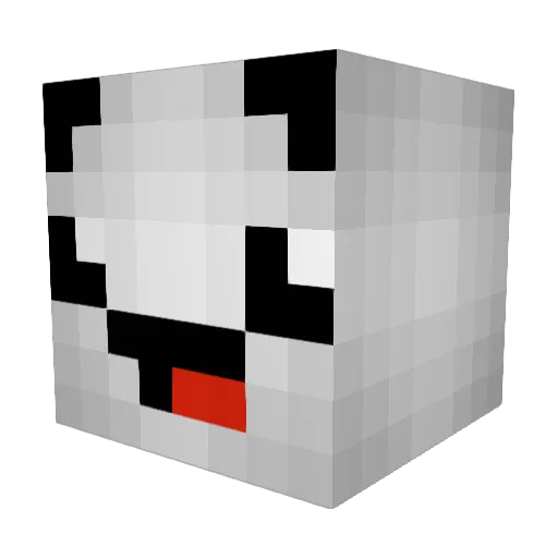 NWeiss Minecraft avatar head, 3D render
