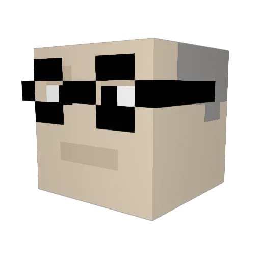 NWolfGames Minecraft avatar head, 3D render