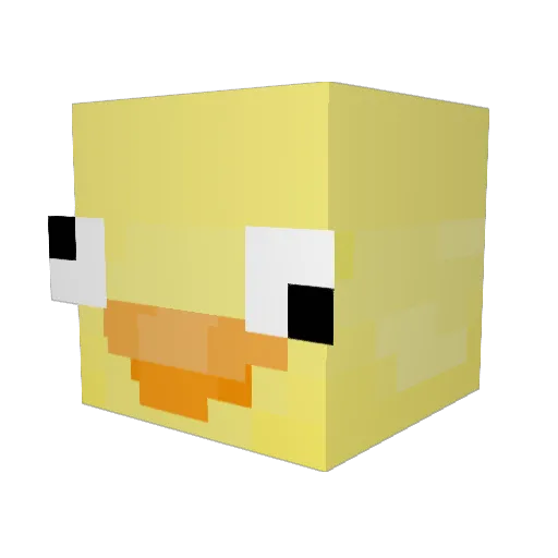 NX200 Minecraft avatar head, 3D render