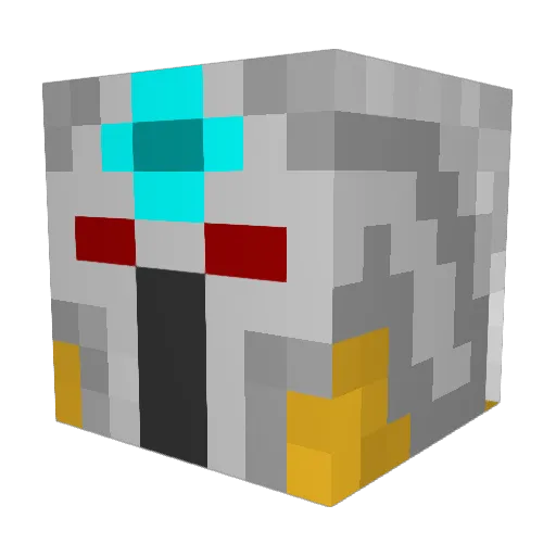 NXBolt Minecraft avatar head, 3D render