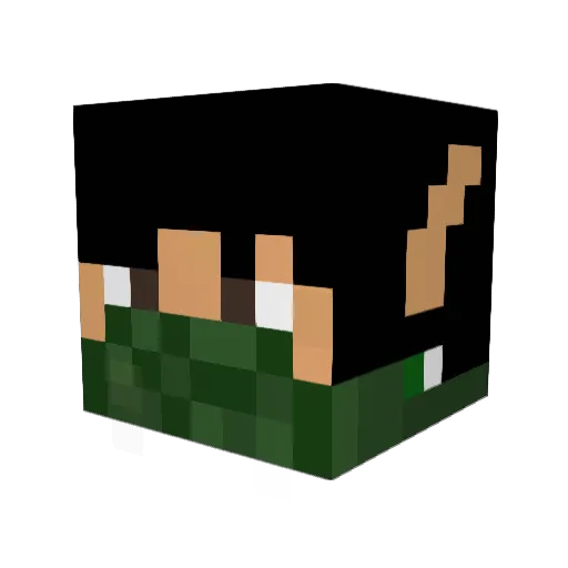 NXFURY Minecraft avatar head, 3D render