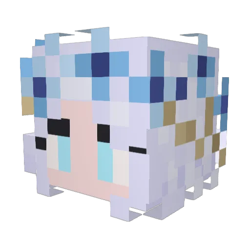 NXPatientZero Minecraft avatar head, 3D render