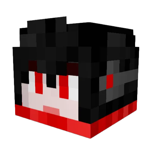NXV2 Minecraft avatar head, 3D render
