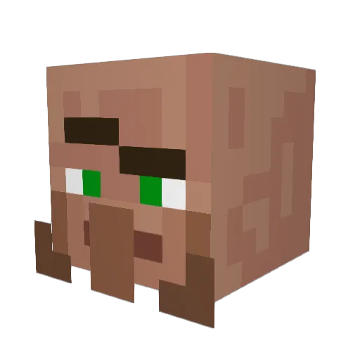 NXW415 Minecraft avatar head, 3D render