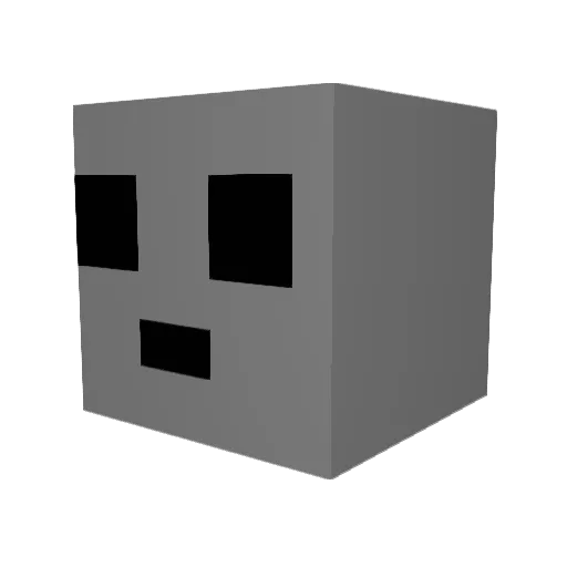 NXY_Quincy Minecraft avatar head, 3D render