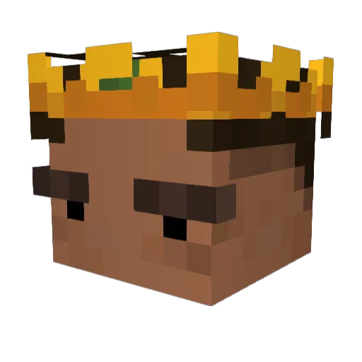 NY4W Minecraft avatar head, 3D render