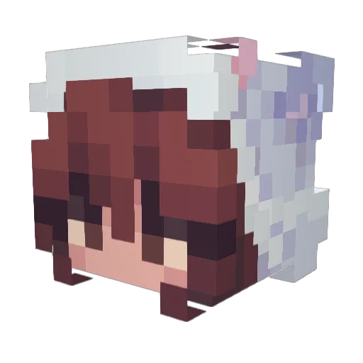 NYANYA33 Minecraft avatar head, 3D render