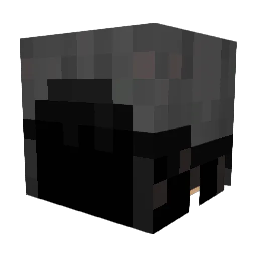 NYG4 Minecraft avatar head, 3D render