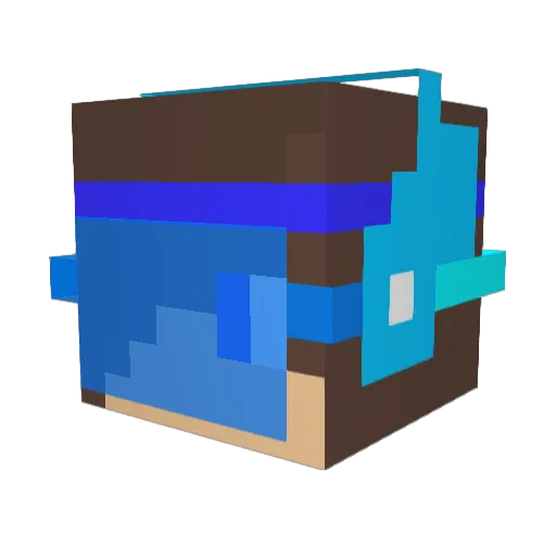 NYKIT Minecraft avatar head, 3D render