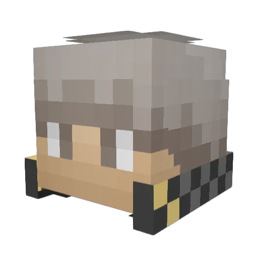 NYOTONY Minecraft avatar head, 3D render