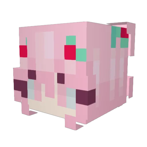 NZHazza Minecraft avatar head, 3D render