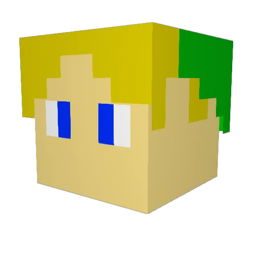 NZoNotFound Minecraft avatar head, 3D render