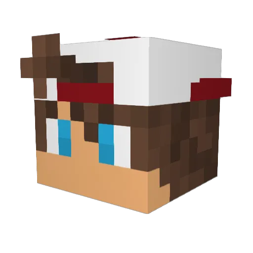 N_Alina_N Minecraft avatar head, 3D render