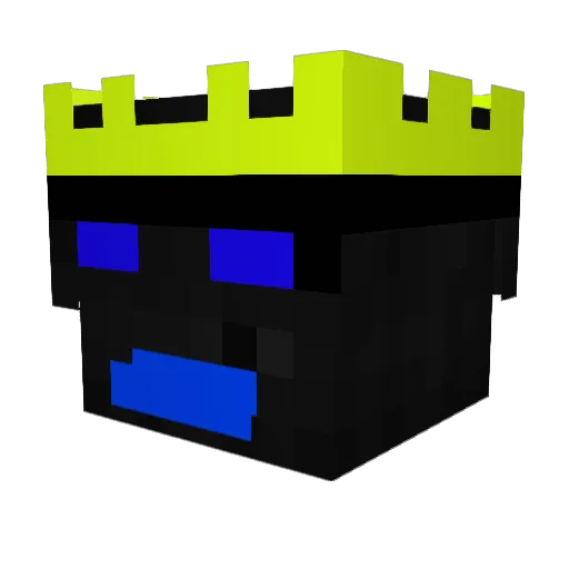 N_BRO Minecraft avatar head, 3D render