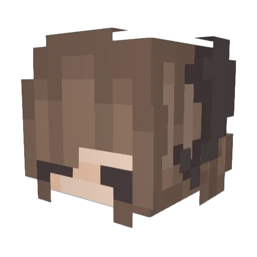 N_Brenda Minecraft avatar head, 3D render
