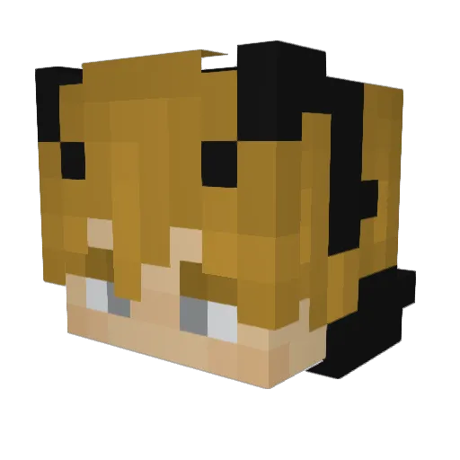 N_Goats Minecraft avatar head, 3D render