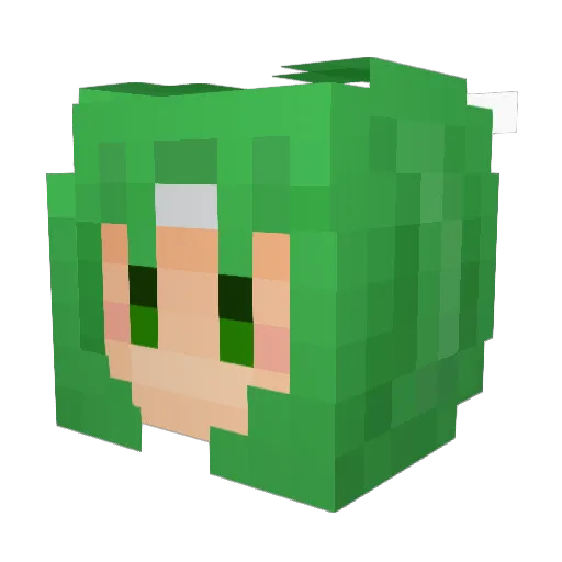 N_Jinro Minecraft avatar head, 3D render