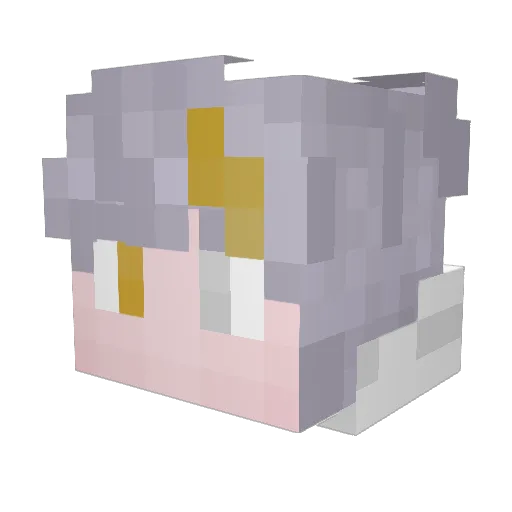 N_Keeper Minecraft avatar head, 3D render