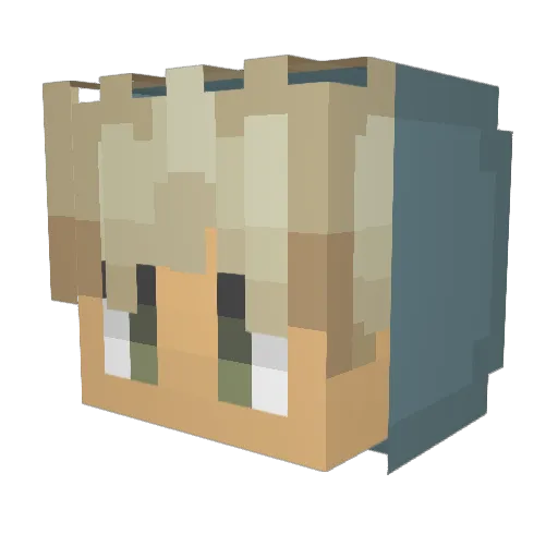 N_KounDway Minecraft avatar head, 3D render