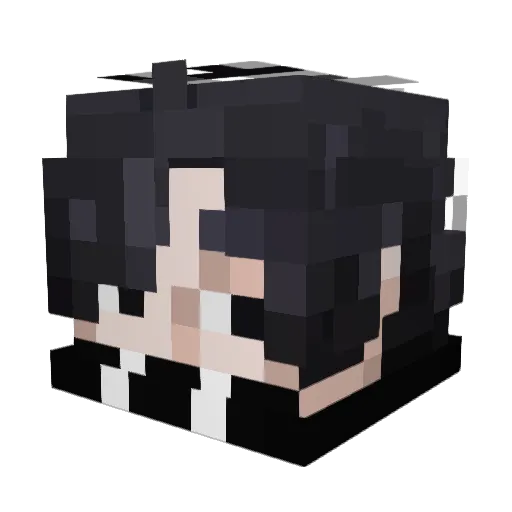 N_NameLess Minecraft avatar head, 3D render