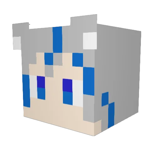 N_Rio Minecraft avatar head, 3D render